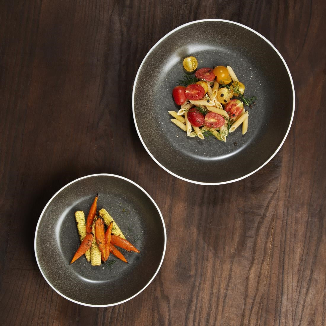 Olympia Chia Charcoal Coupe Bowl 265mm 10.5" (4 Pack) - CX959