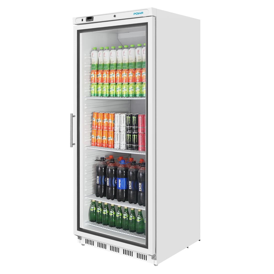 Polar C-Series Upright Display Fridge 600Ltr White - CZ787-A