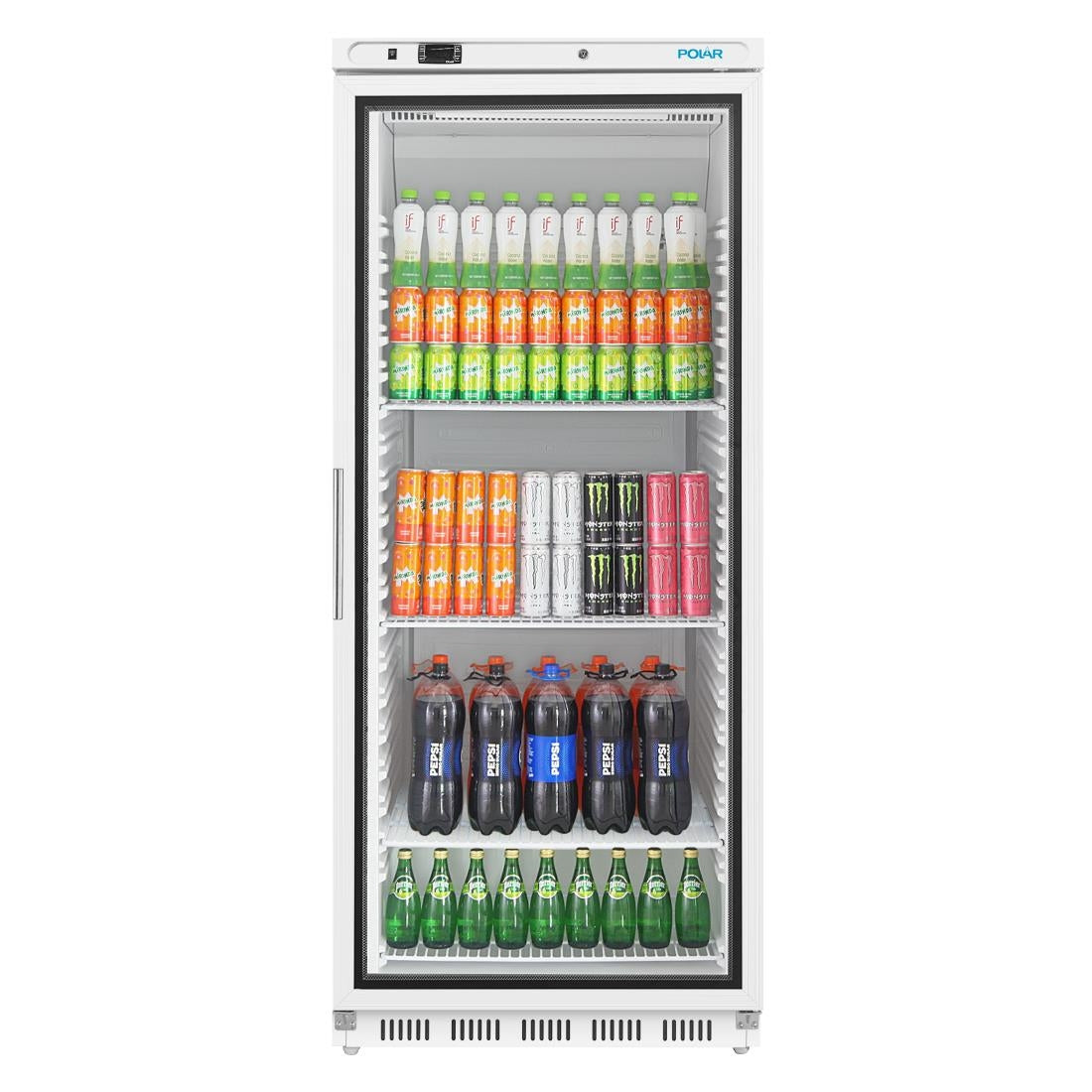 Polar C-Series Upright Display Fridge 600Ltr White - CZ787-A