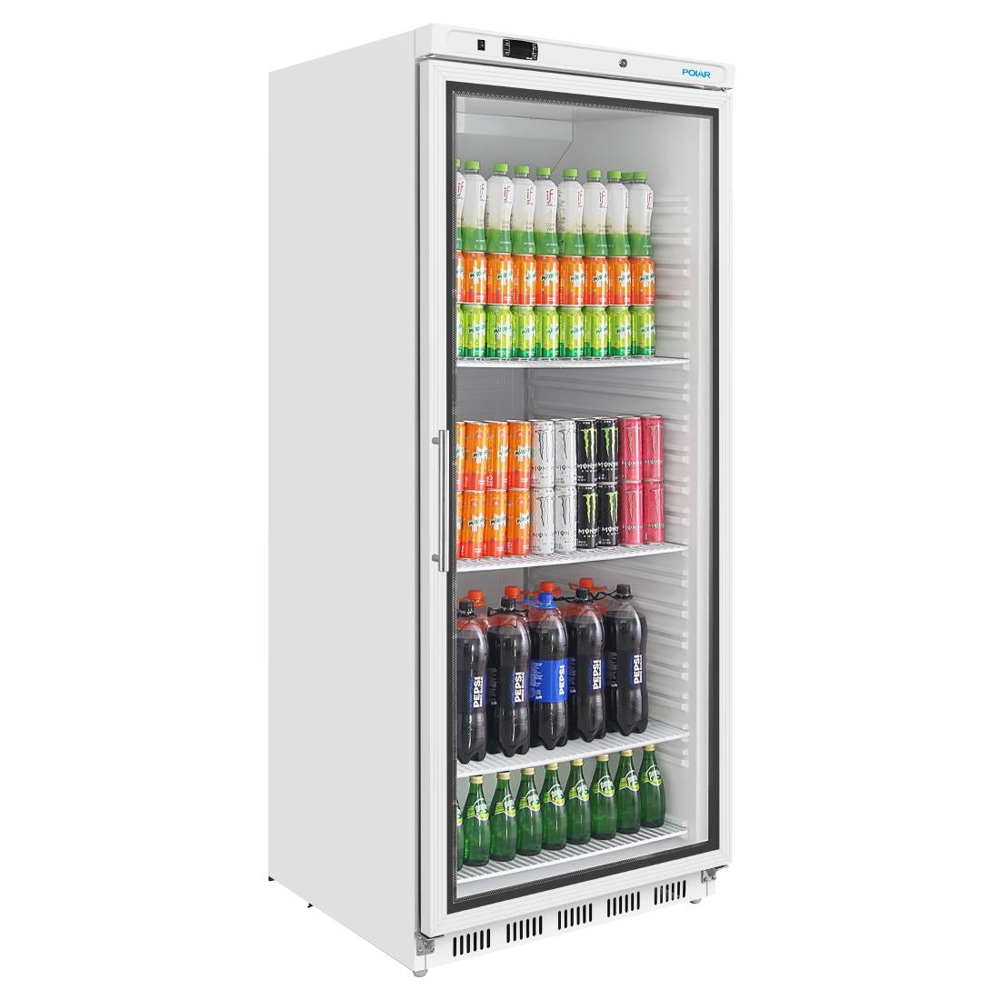 Polar C-Series Upright Display Fridge 600Ltr White - CZ787-A