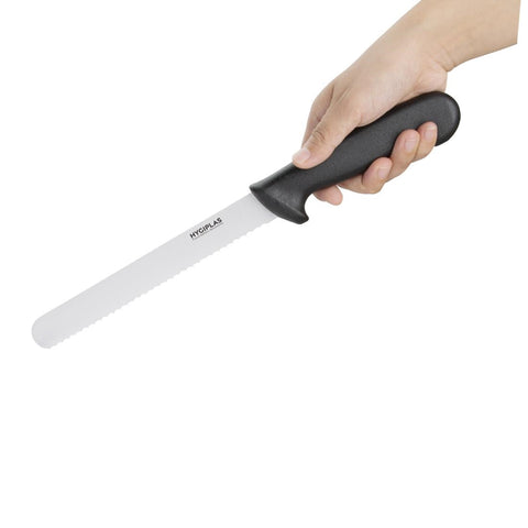Hygiplas Bread Knife Black 205mm - D734