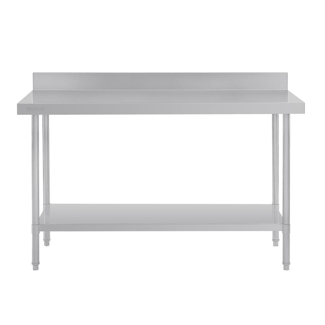 Vogue Premium Stainless Steel Table with Splashback 1800mm - DA341