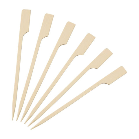 Fiesta Biodegradable Bamboo Paddle Skewers 120mm (Pack of 100) - DB496