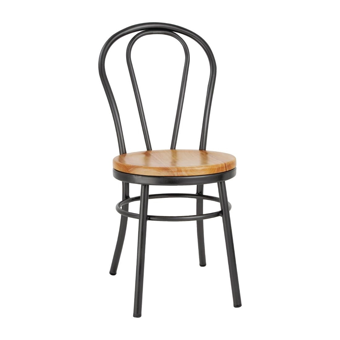 Bolero Clarisse Side Chairs Metallic Grey (2 Pack) - DC178