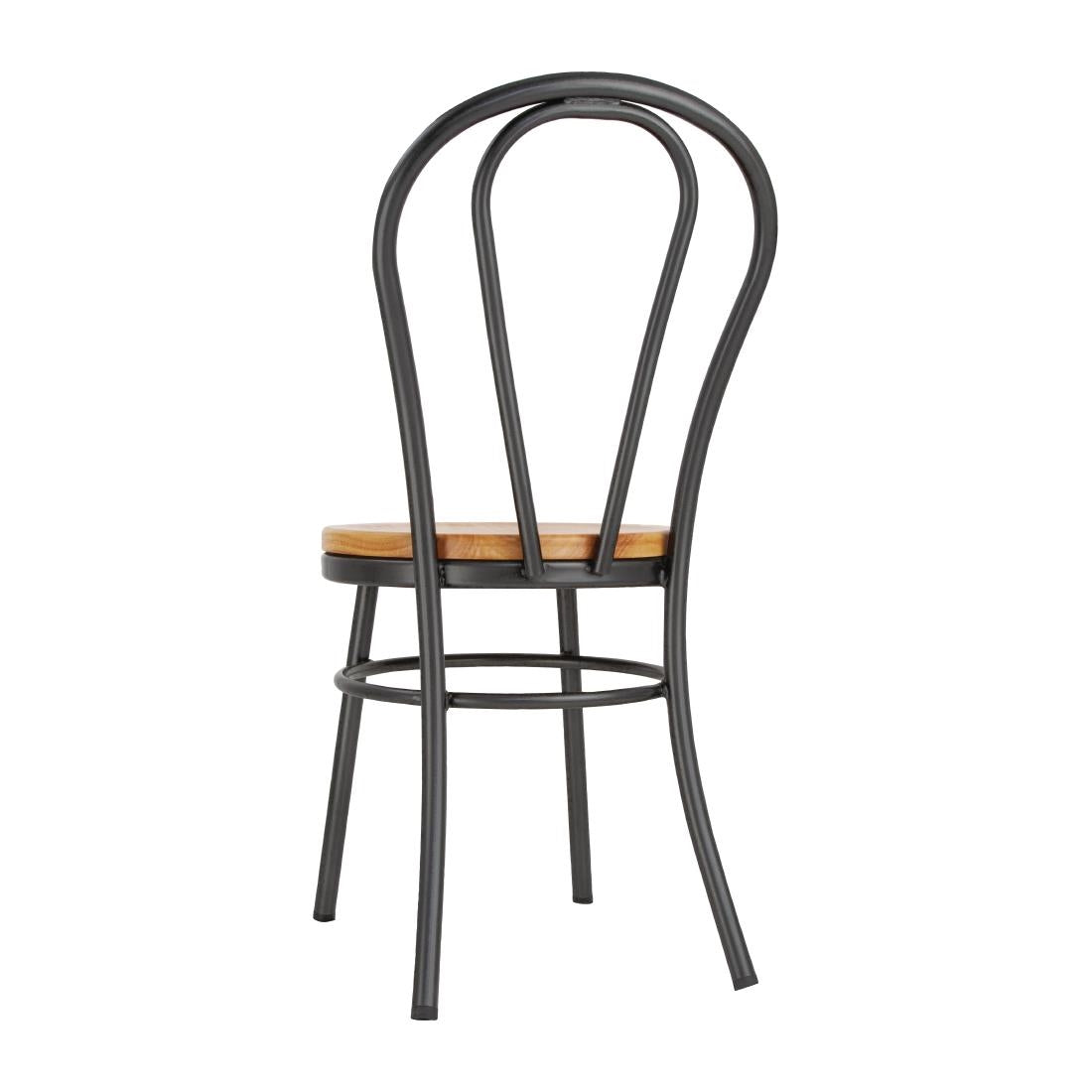 Bolero Clarisse Side Chairs Metallic Grey (2 Pack) - DC178
