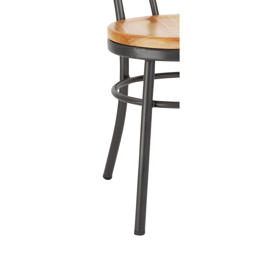 Bolero Clarisse Side Chairs Metallic Grey (2 Pack) - DC178