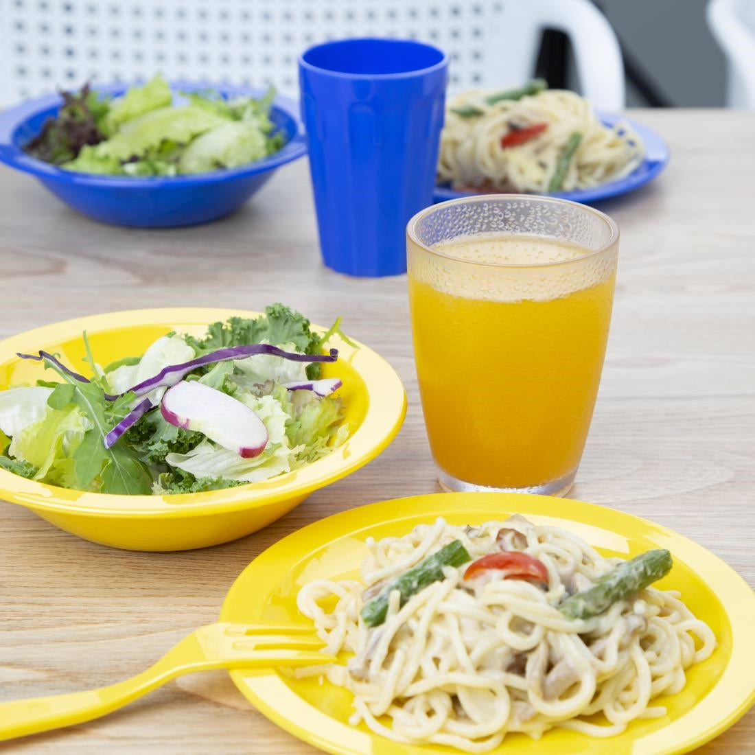 Olympia Kristallon Polycarbonate Tumbler Pebbled Clear 275ml Pack of 6 - DC928