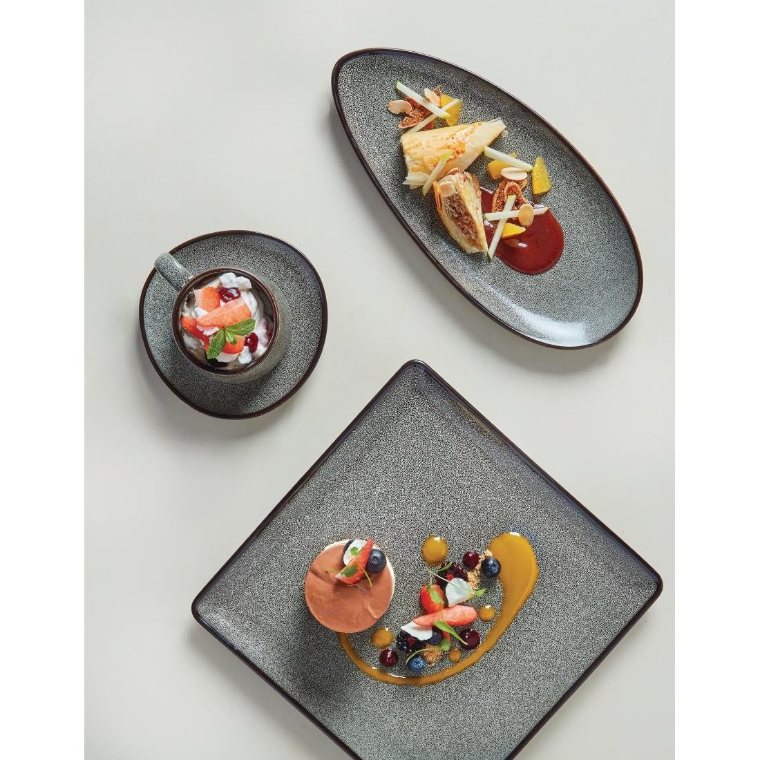 Olympia Mineral Leaf Plates 305mm (6 Pack) - DF181