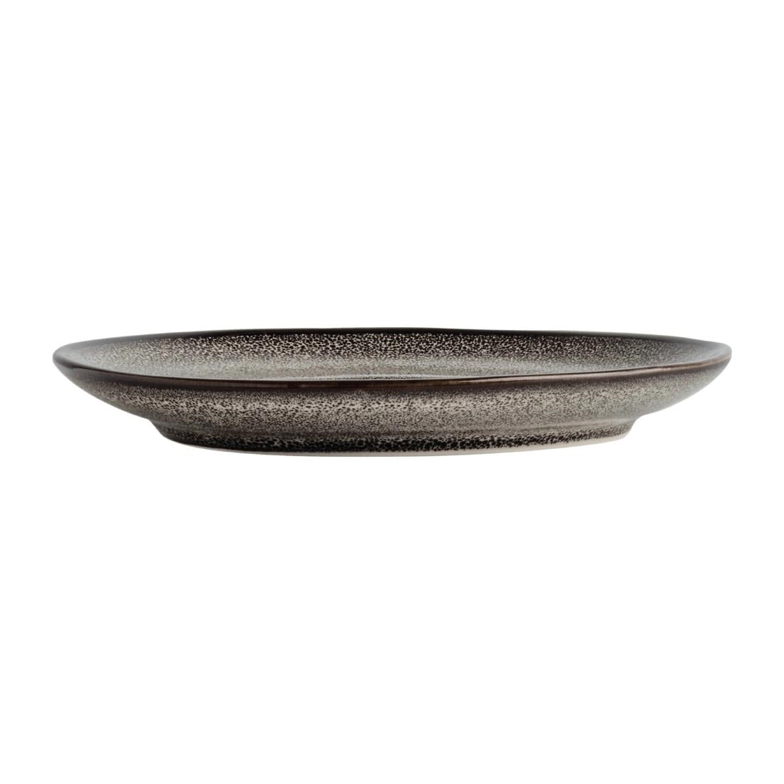 Olympia Mineral Triangular Cappuccino Saucer Grey Stone 150mm (6 Pack) - DF182