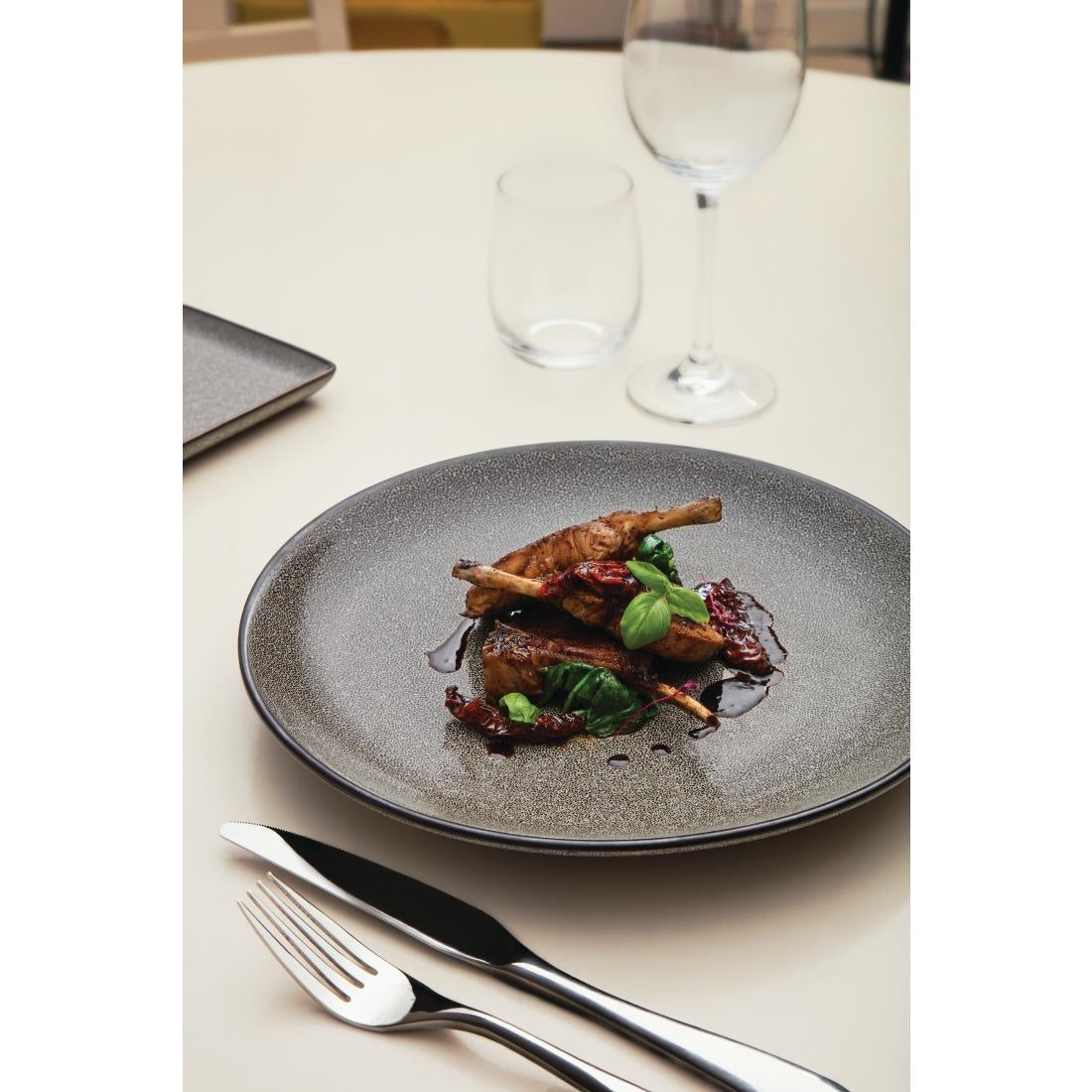 Olympia Mineral Coupe Plates 230mm (6 Pack) - DF183