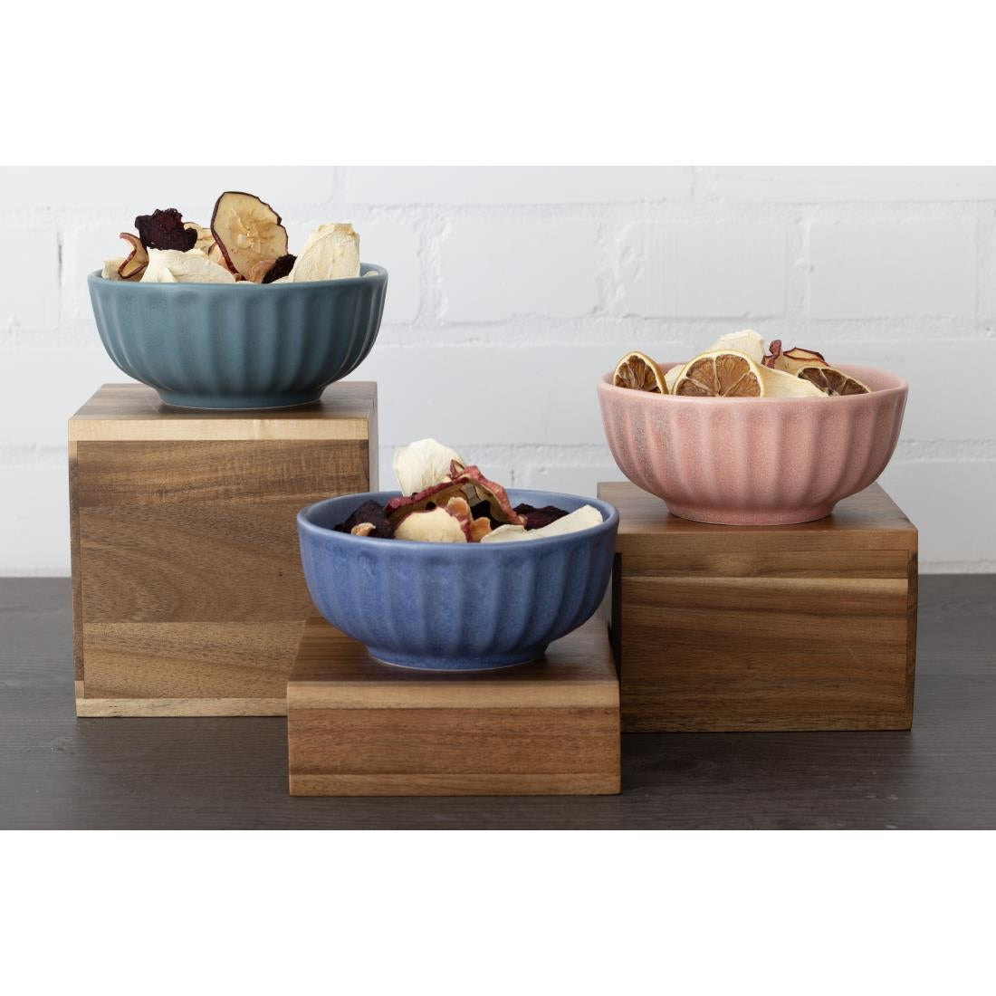 Olympia Acacia Riser Blocks 50/100/150(H)mm (Set of 3) - DF875