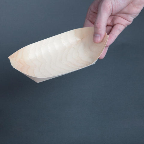 Fiesta Compostable Biodegradable Wooden Boats 190mm - DK387
