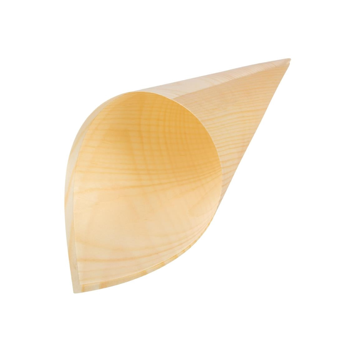 Fiesta Compostable Biodegradable Wooden Cones 75mm - DK389