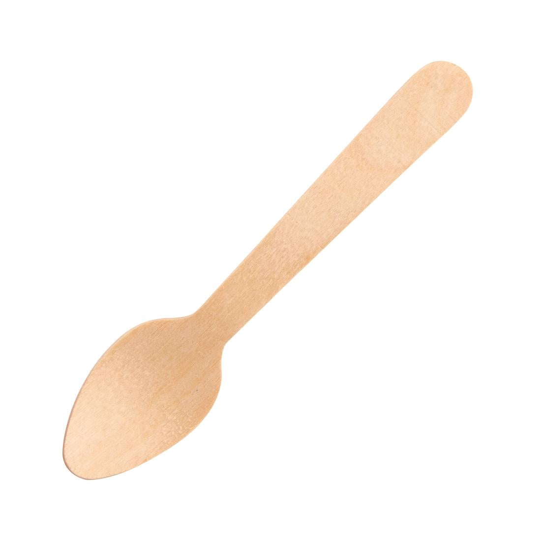 Fiesta Compostable Biodegradable Wooden Teaspoons (Pack of 100) - DK398
