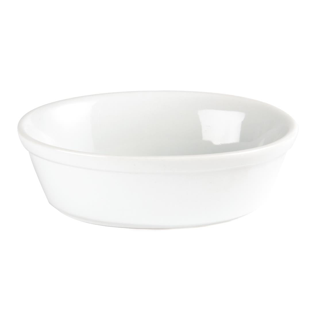 Olympia Whiteware Oval Pie Dishes 154 x 110mm (Pack of 6) - DK807