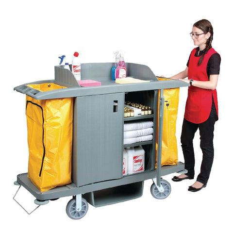 Jantex Housekeeping Trolley With Doors - DL012