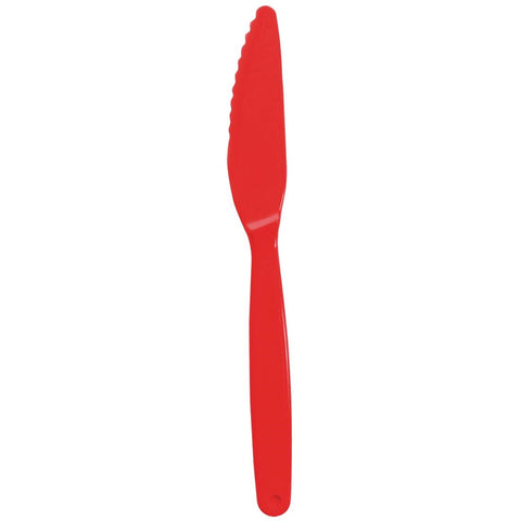 Olympia Kristallon Polycarbonate Knife Red (12 Pack) - DL114