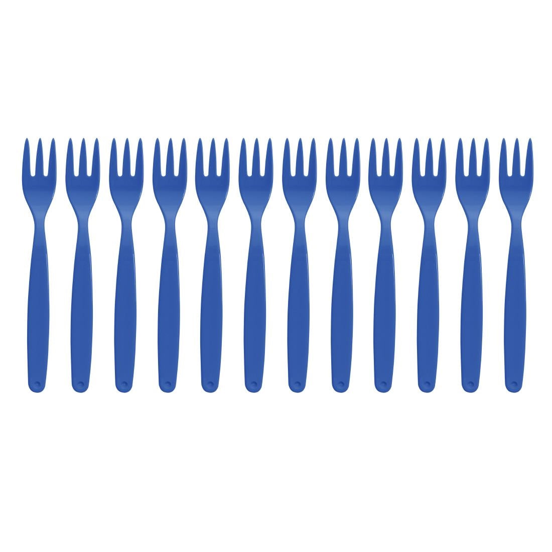Olympia Kristallon Polycarbonate Forks Blue (12 Pack) - DL121
