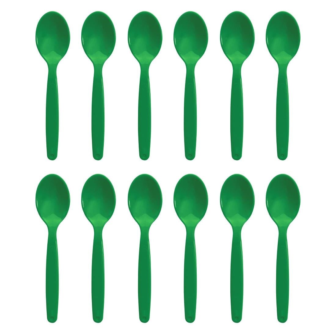 Olympia Kristallon Polycarbonate Spoon Green (12 Pack) - DL124