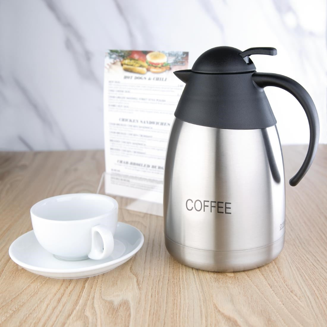 Olympia Insulated Coffee Jug with Domed Lid 1500ml - DL161