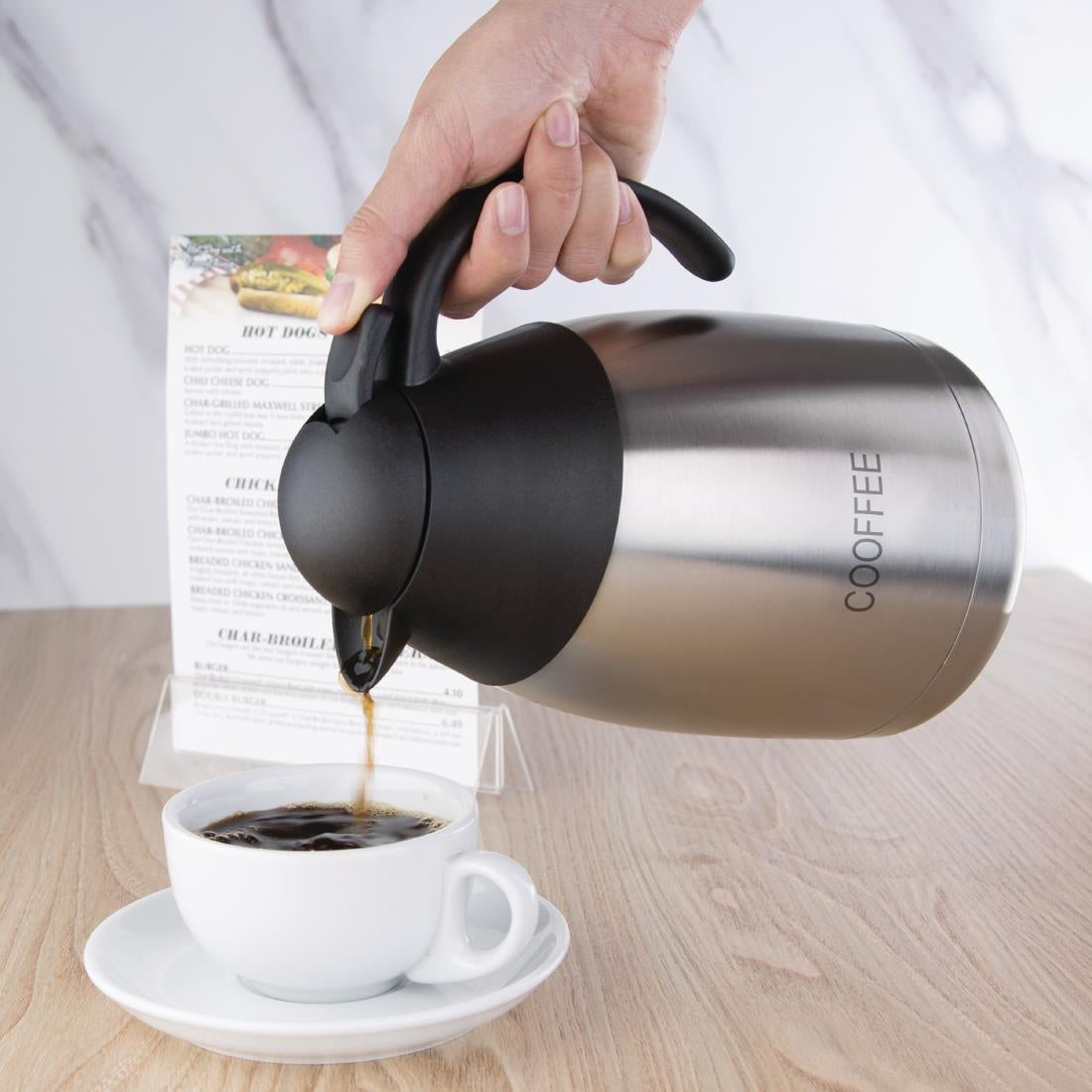 Olympia Insulated Coffee Jug with Domed Lid 1500ml - DL161