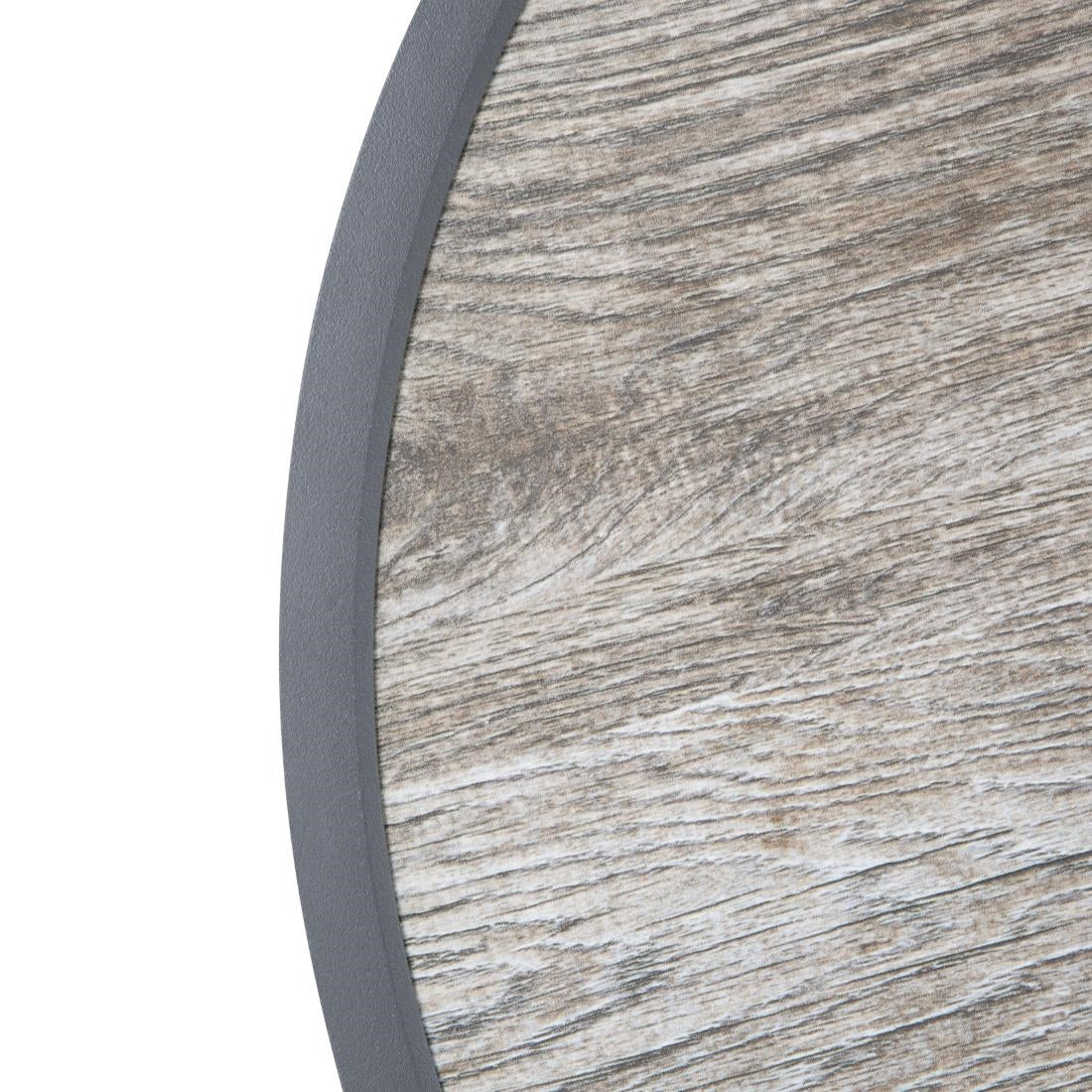 Bolero Fibre Glass Round Table Top Wood Effect 580mm - DL486