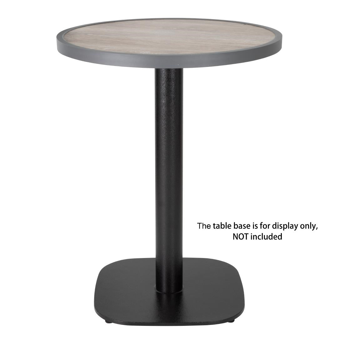 Bolero Fibre Glass Round Table Top Wood Effect 580mm - DL486