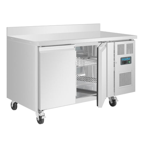 Polar U-Series Double Door Counter Fridge with Upstand 282Ltr - UA064-A