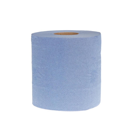 Jantex Centrefeed Blue Roll Paper Towels (Pack of 6) - DL921