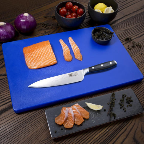 Hygiplas Extra Thick Low Density Chopping Board Blue - 450x300x20mm - DM005