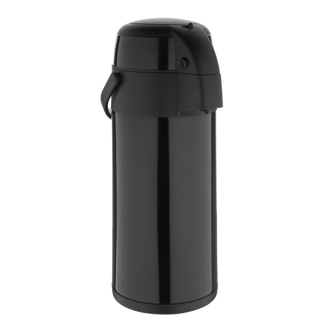 Olympia Pump Action Stainless Steel Double Wall Airpot Black - DM186