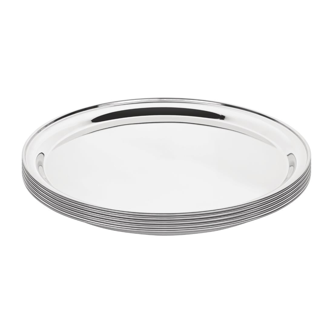 Olympia Stainless Steel Round Serving Tray 355mm - DM193