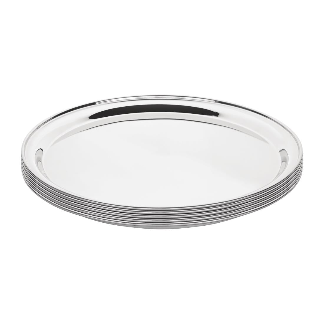 Olympia Stainless Steel Round Serving Tray 405mm - DM194