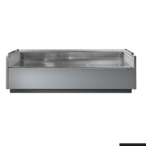 TECNODOM Tecnodom Serie Mr80 Black 2000 Self-Serving Deli Display With Storage And Castors TDMR-0820SELF