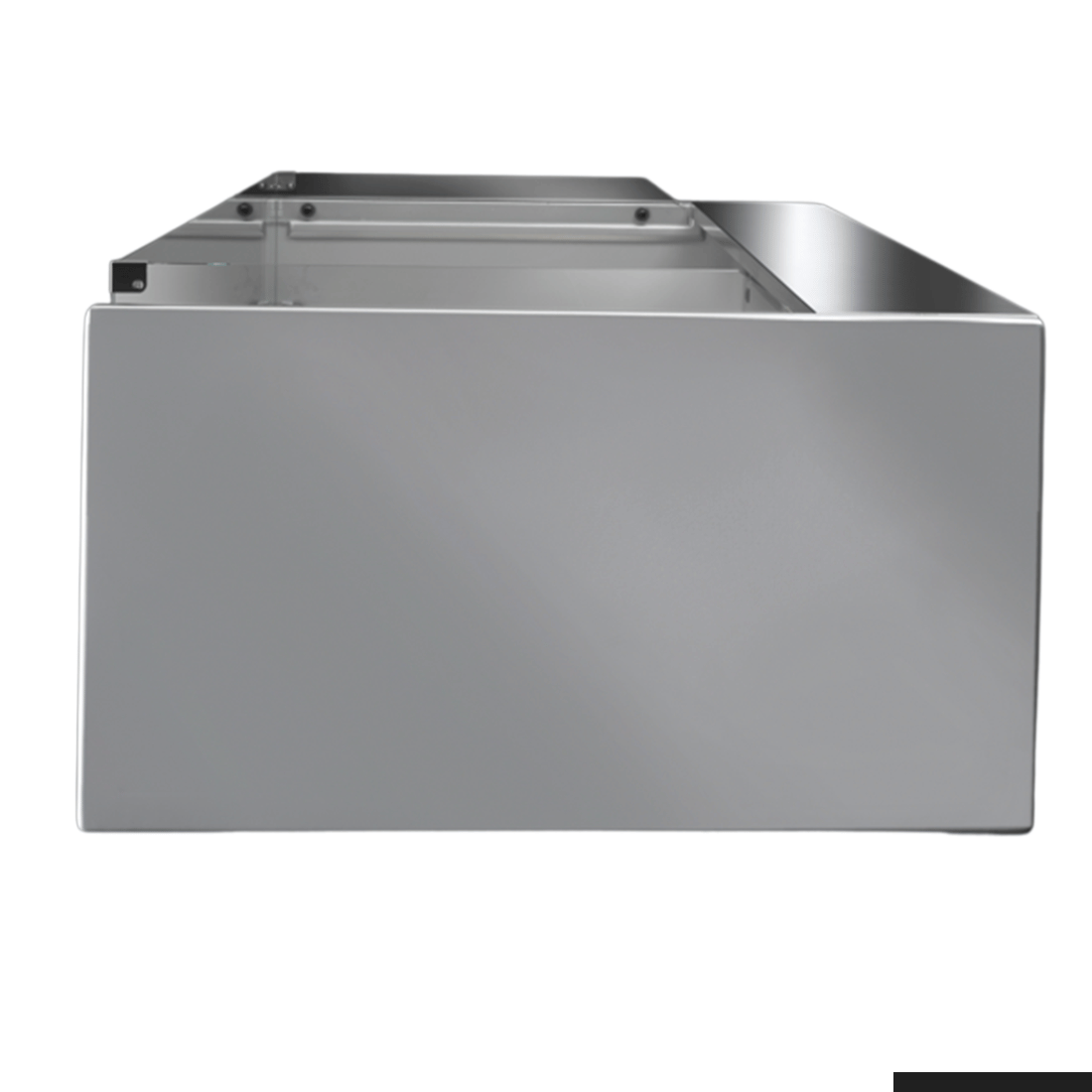 TECNODOM Tecnodom Serie Mr80 Black 2480 Self-Serving Deli Display With Storage And Castors TDMR-0825SELF