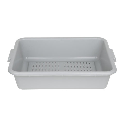 Vogue Plastic Perforated Storage Box Grey - DN583