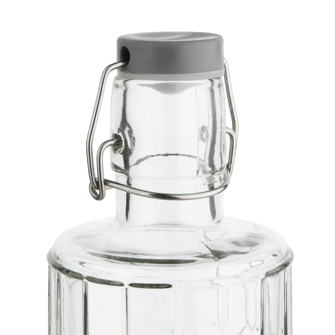 Olympia Geo Glass Water Bottle with Stopper 640ml (6 Pack) - DN817