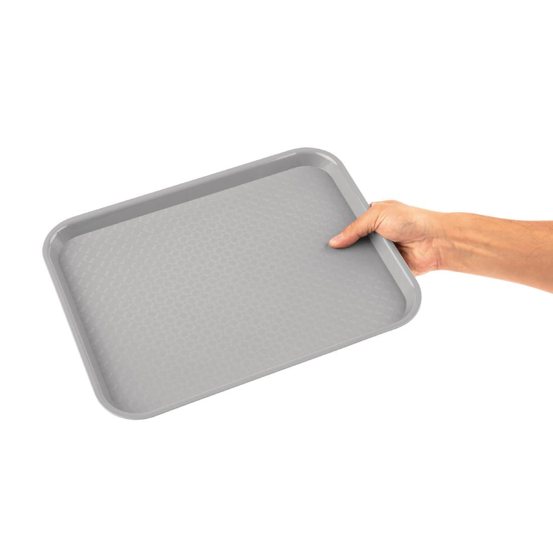 Olympia Kristallon Polypropylene Foodservice Tray 265x345mm Grey - DP217