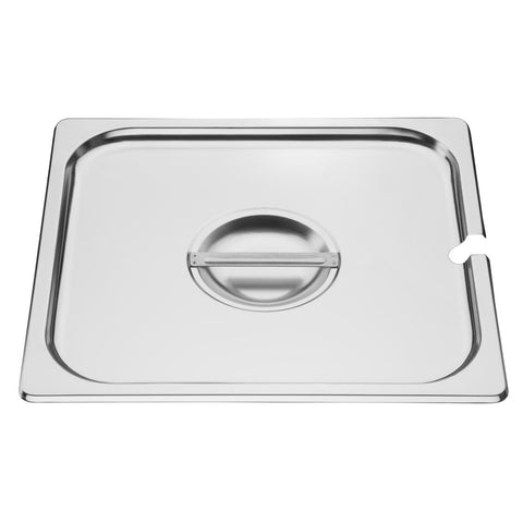 Vogue St/St GN Notched Lid - 2/3 - DP252