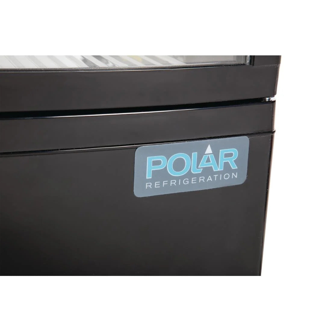 Polar C-Series Energy Efficient Curved Door Display Fridge Black - 86Ltr