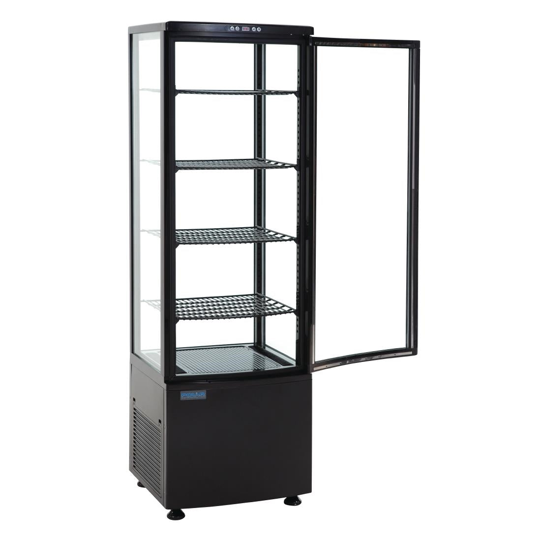Polar C-Series Curved Door Display Fridge 235Ltr Black - DP289-A