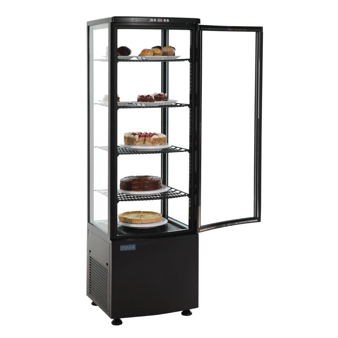 Polar C-Series Curved Door Display Fridge 235Ltr Black - DP289-A