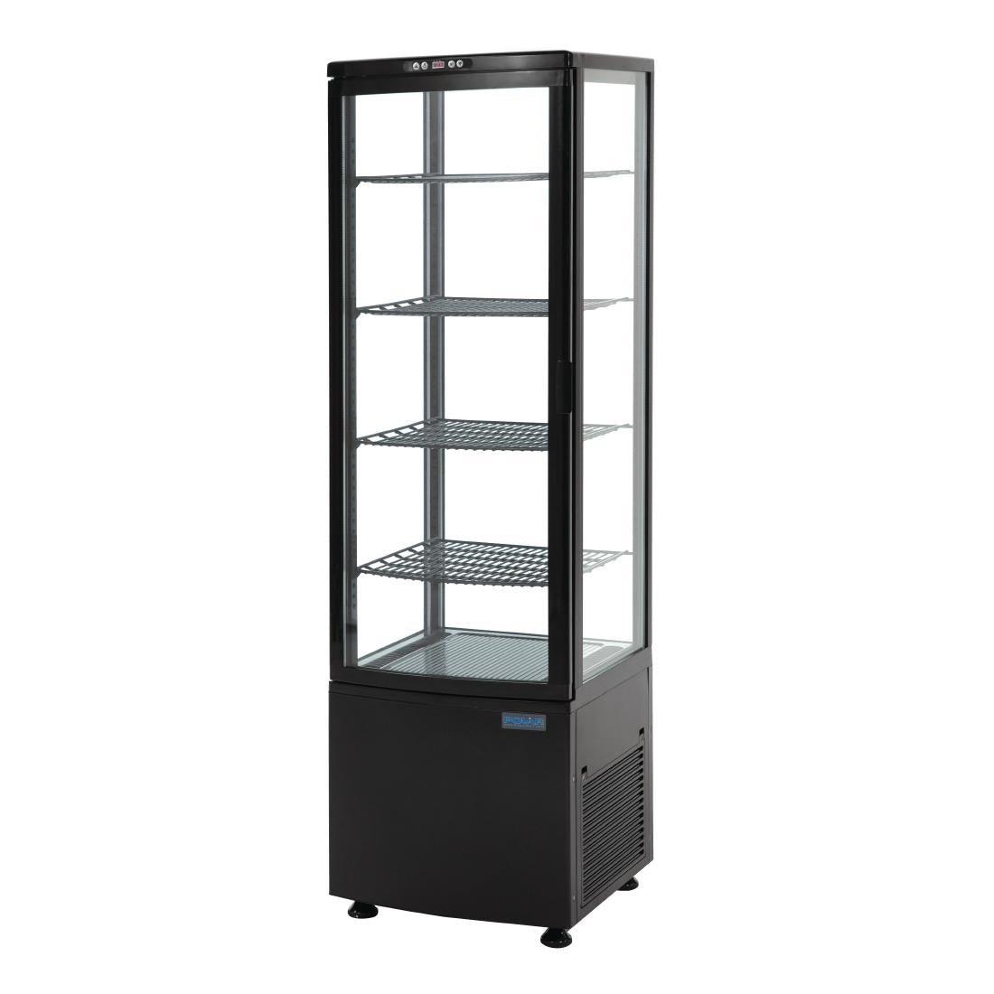 Polar C-Series Curved Door Display Fridge 235Ltr Black - DP289-A