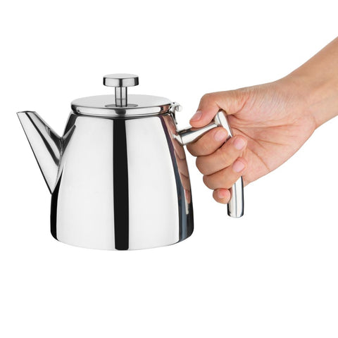 Olympia Conical Insulated Stainless Steel Teapot with Filter 600ml - DP601