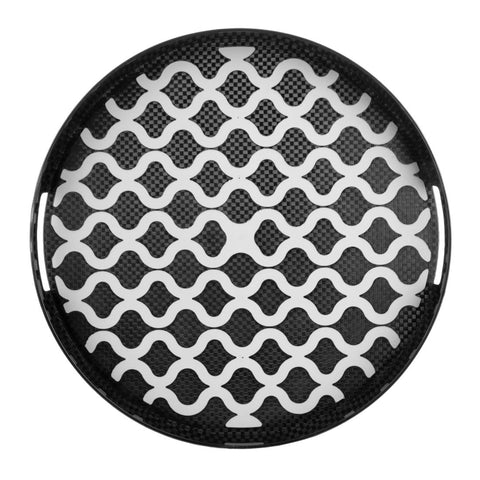 Olympia Kristallon PC Round Non Slip Tray With Handles 405mm - DP666