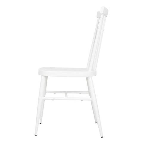 Bolero Windsor Aluminium White Chairs White (4 Pack) - DP718