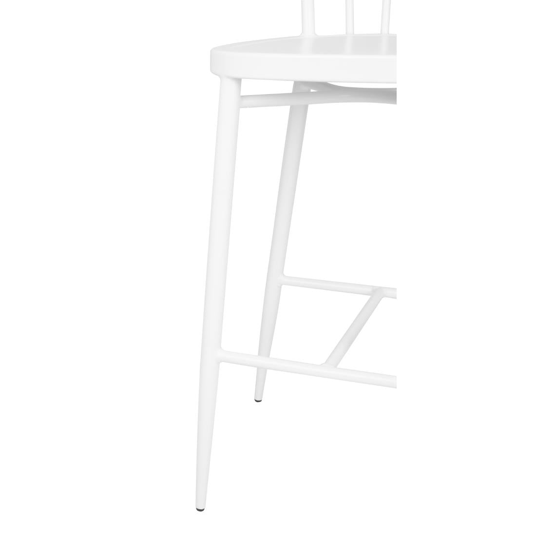 Bolero Windsor Aluminium White High Stools (2 Pack) - DP719