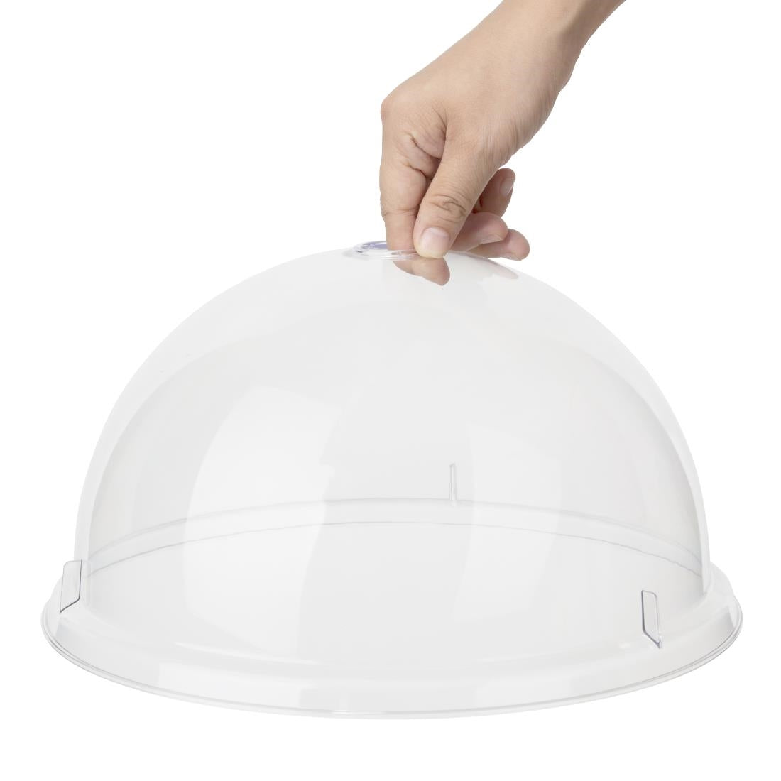 Olympia Kristallon Polycarbonate Domed Plate Cover Round 300mm - DP792