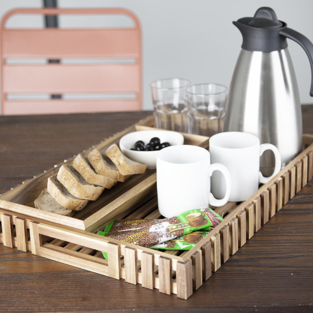 Olympia Acacia Large Storage Box 510x356mm - DP881