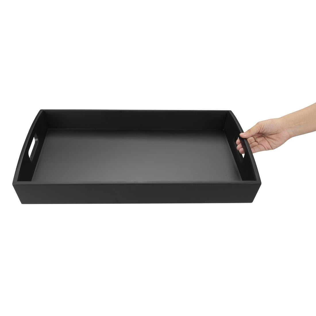 Olympia Bamboo Black Large Serving Tray 510x350mm - DP883